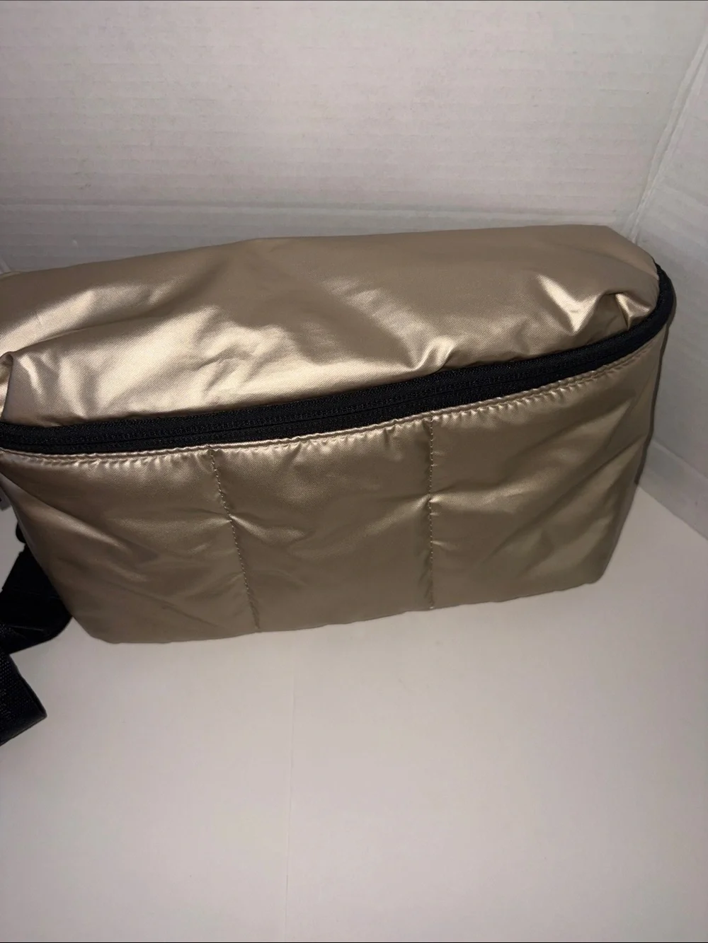 Calpak Gold Quilted Crossbody Belt Bag